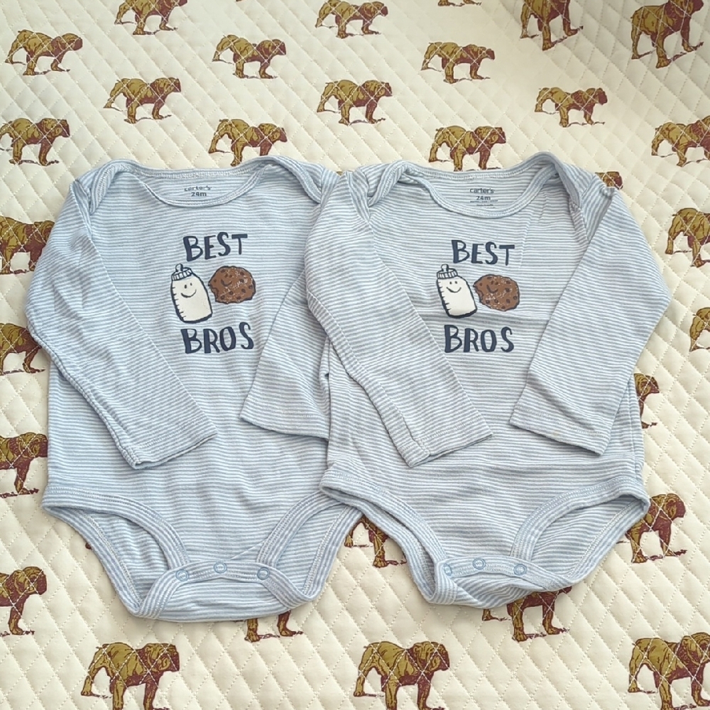 Set of 2 Best Bros onesies